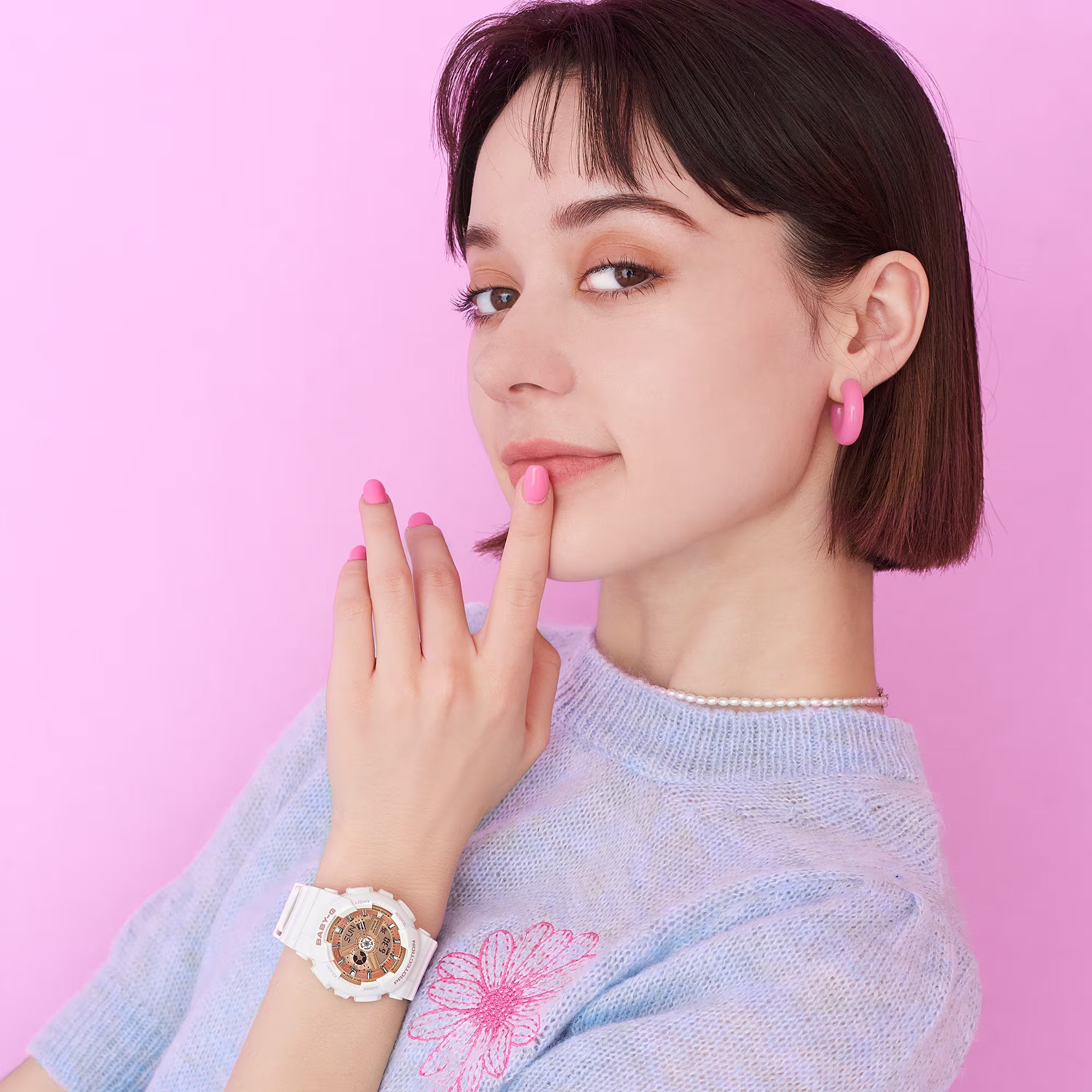 Baby G Digital & Analogue Watch White Series BA110X-7A1 / BA-110X-7A1