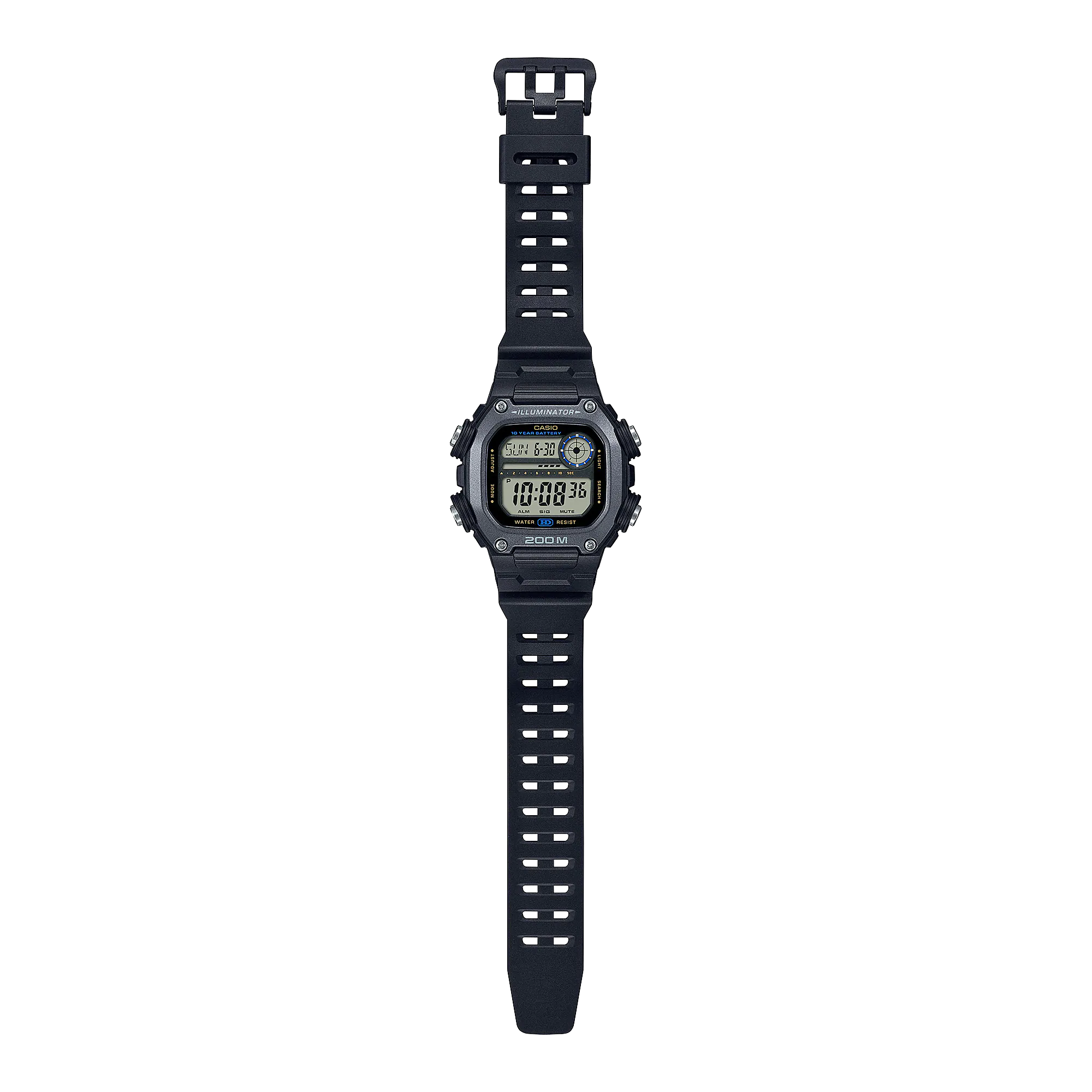 Casio Digital with Extra Long band Unisex DW291HX-1A