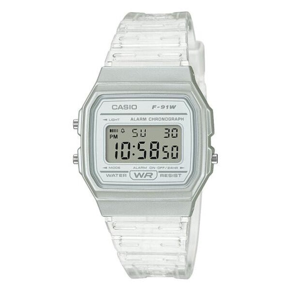 Casio Unisex Digital Clear / Transparent Watch F91WS-7D / F-91WS-7