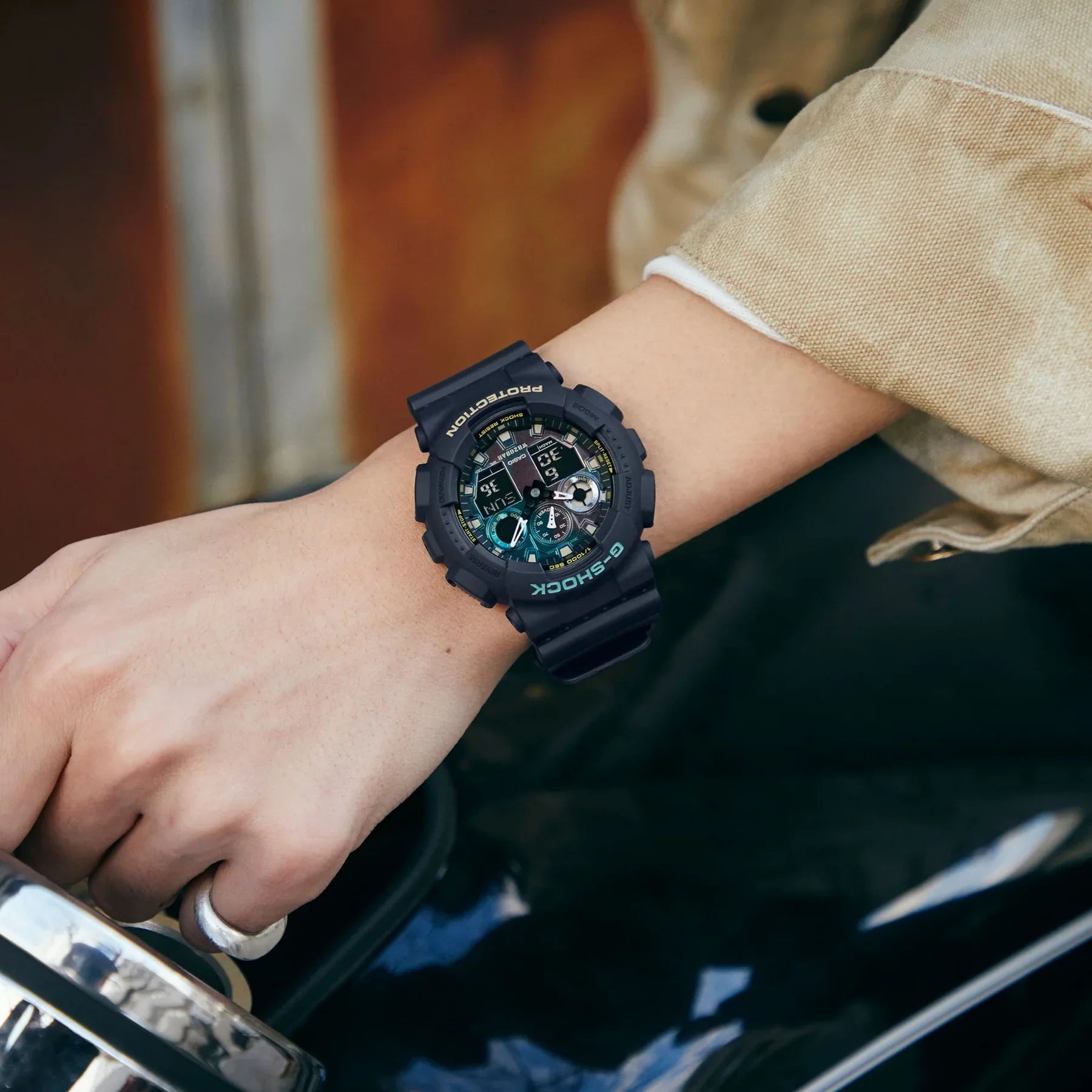 G-Shock Black & Rust Series GA100RC-1A