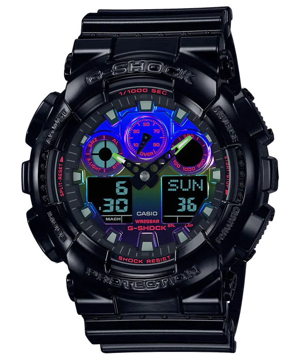 G Shock Virtual Rainbow Series GA100RGB 1A GA 100RGB 1A