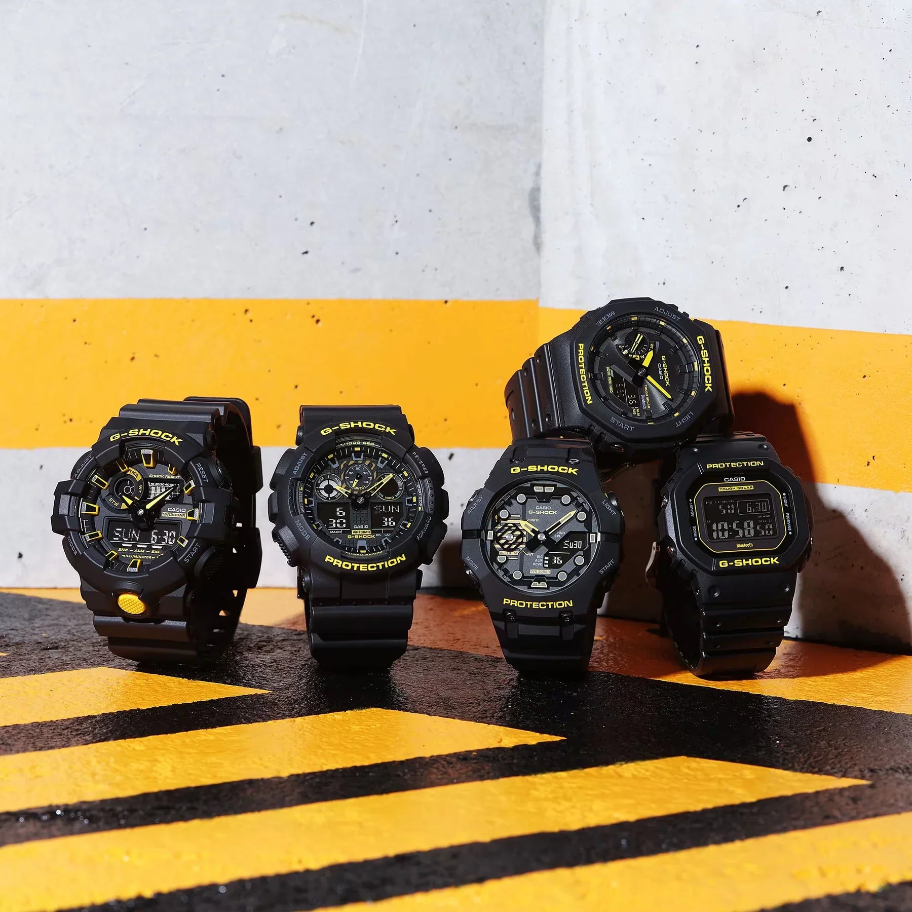 G-Shock Black & Yellow Caution Series GA100CY-1A