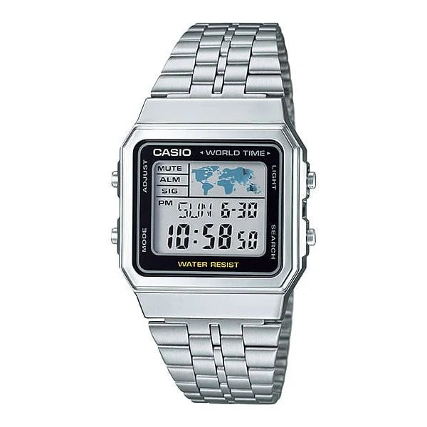 Casio Classic Unisex Digital Sliver Watch A500WA-1DF / A500WA-1