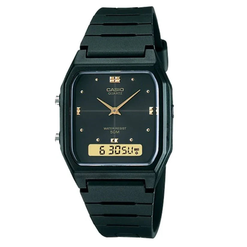 Casio Unisex Black Analogue Digital AW48HE 1A