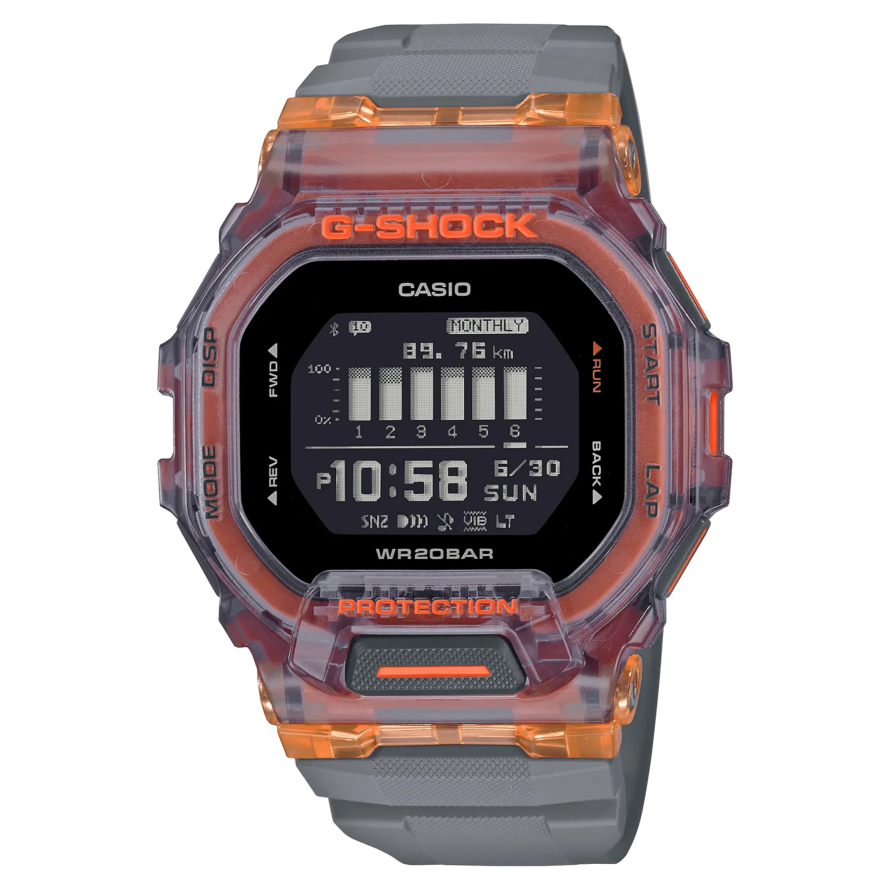 G-Shock Digital Bluetooth Fitness Watch G Squad Series GBD200SM-1A5 / GBD-200SM-1A5