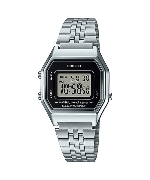Casio Classic Ladies Sliver Digital LA680WA-1D / LA-680WA-1