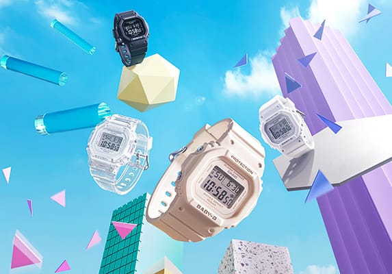 Square Design BABY-G, Now Smaller for Even Better Fit