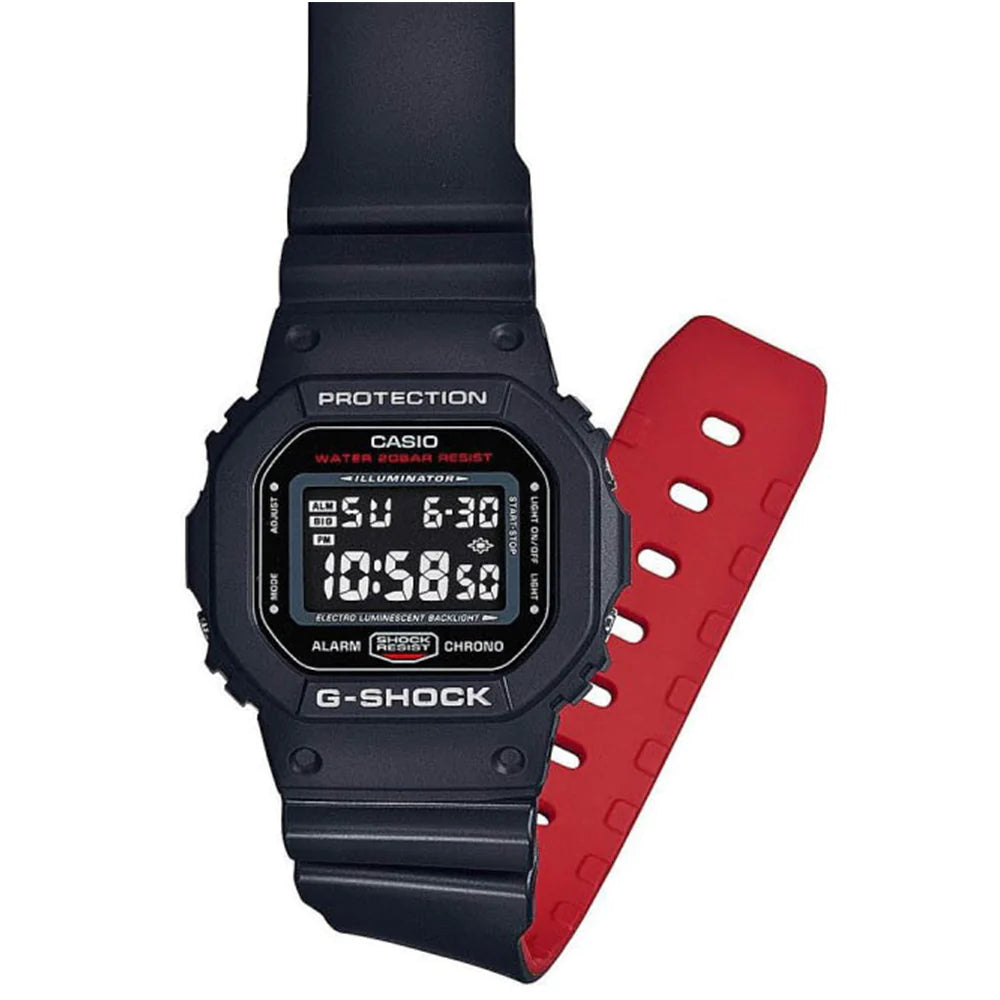G shock dw 5600 red discount