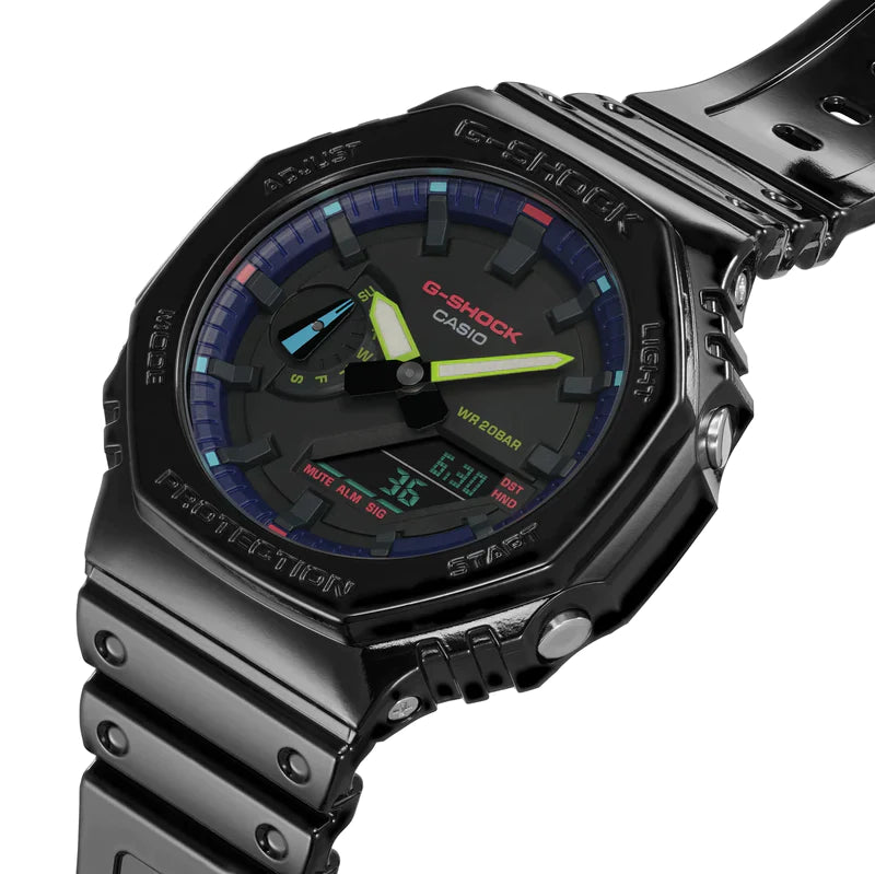 G-Shock Casioak Virtual Rainbow Series GA2100RGB-1A / GA-2100RGB-1A