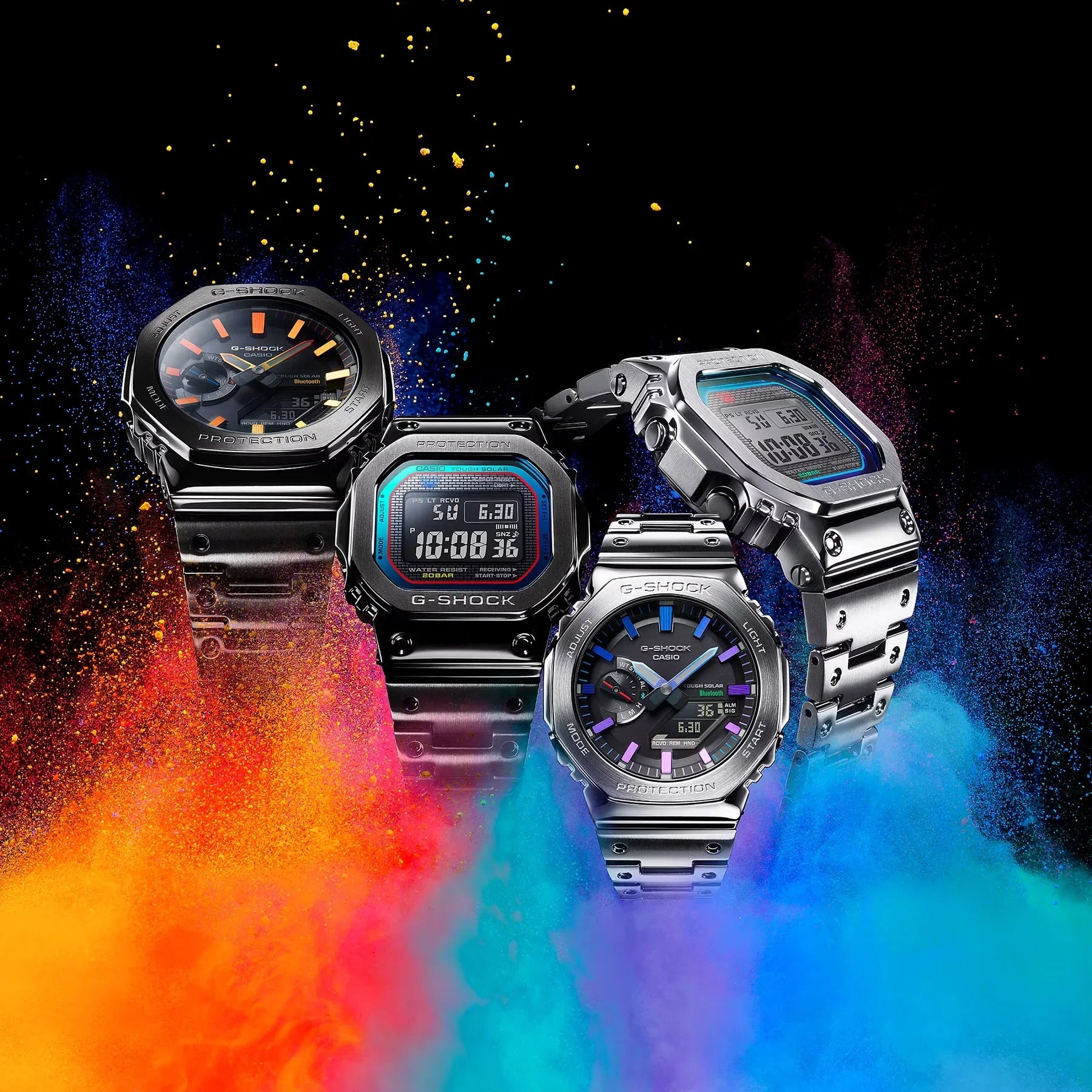 G Shock Full Metal Casioak Polychromatic Series GMB2100BPC 1A