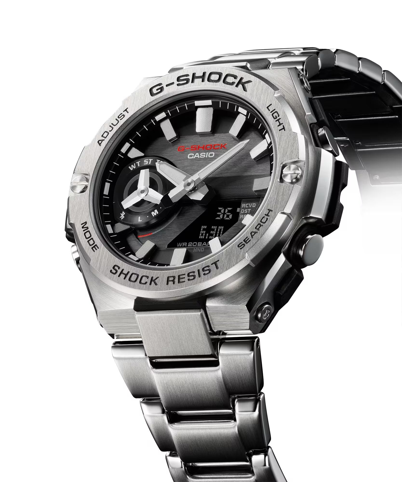 G-Shock G-Steel Sliver Analogue GSTB500D-1A / GST-B500D-1A