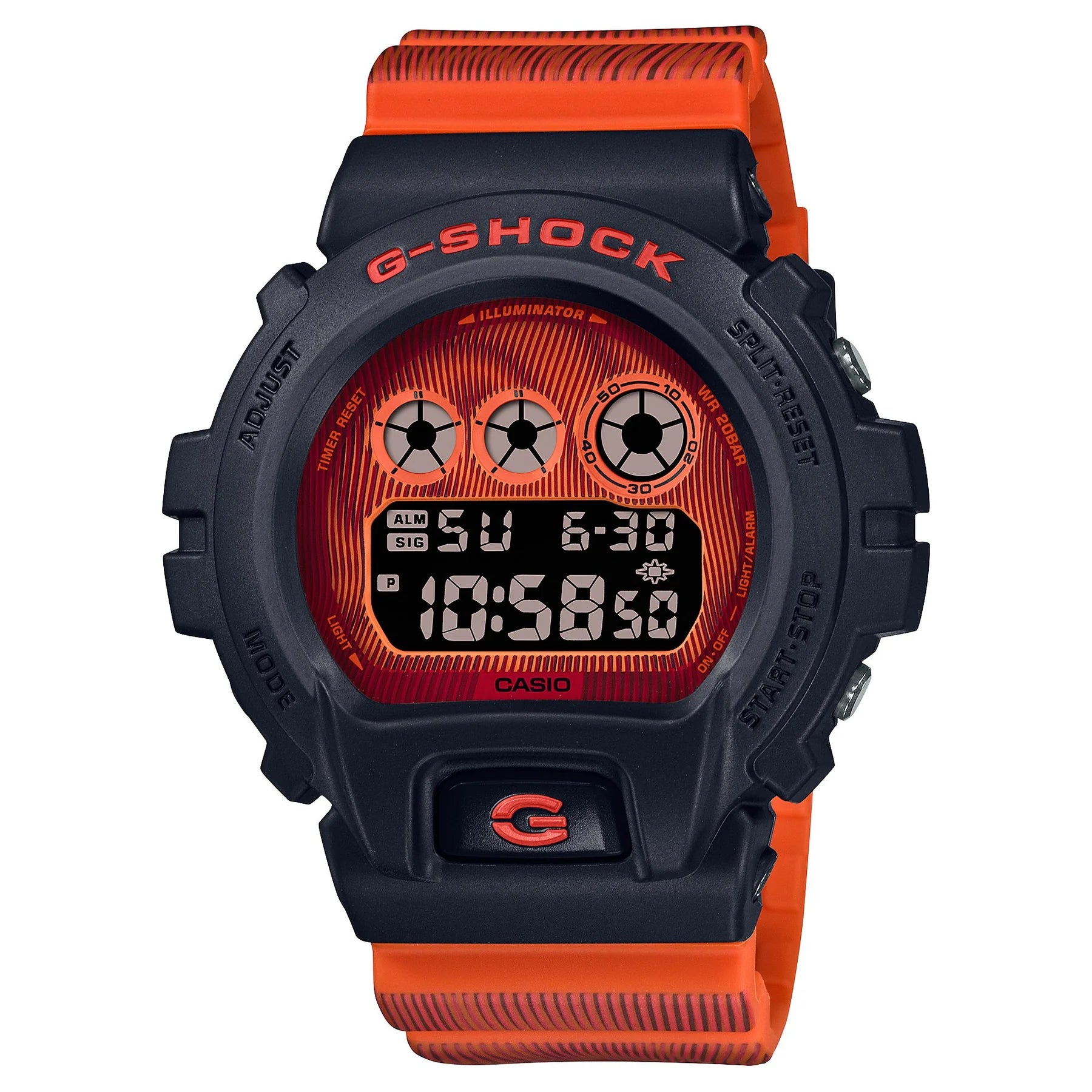 G-Shock Digital Watch Time Distortion Series DW6900TD-4D / DW-6900TD-4D
