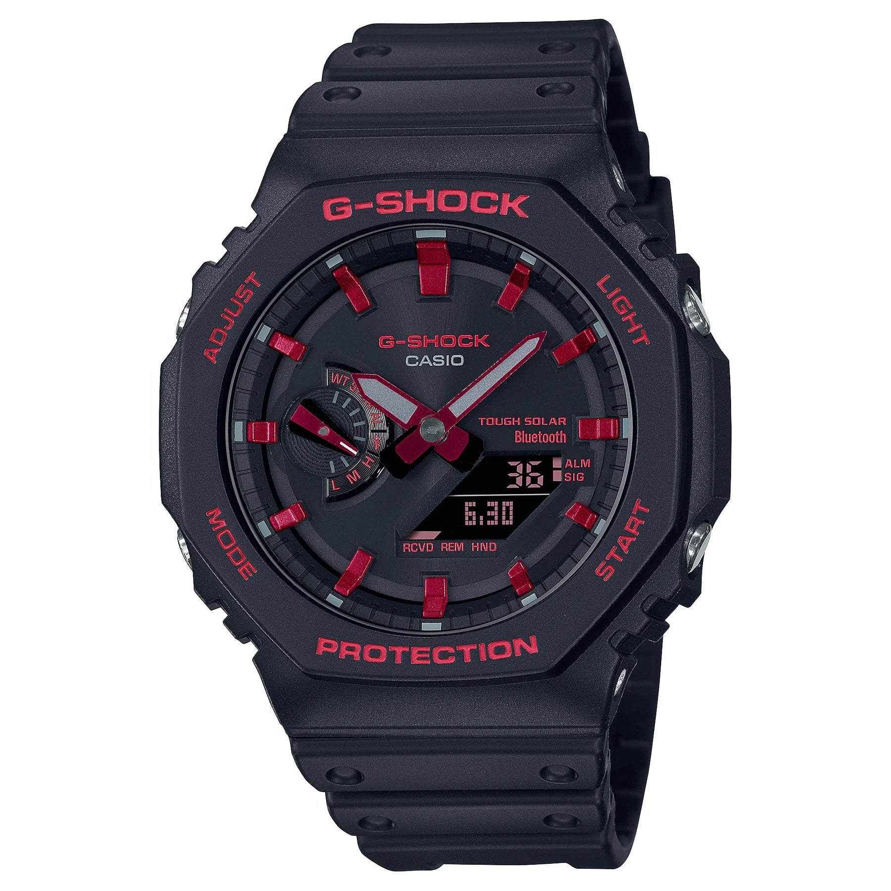 G Shock Casioak Ignite Red Series Analogue and Digital GAB2100BNR 1A