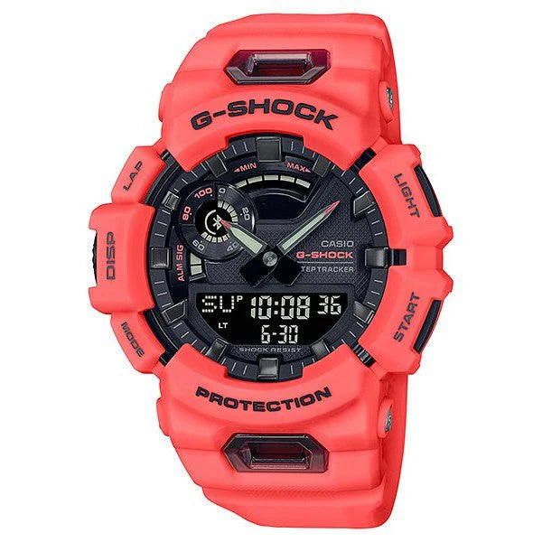 G Shock Bluetooth Step Watch Red Digital GBA900 4A