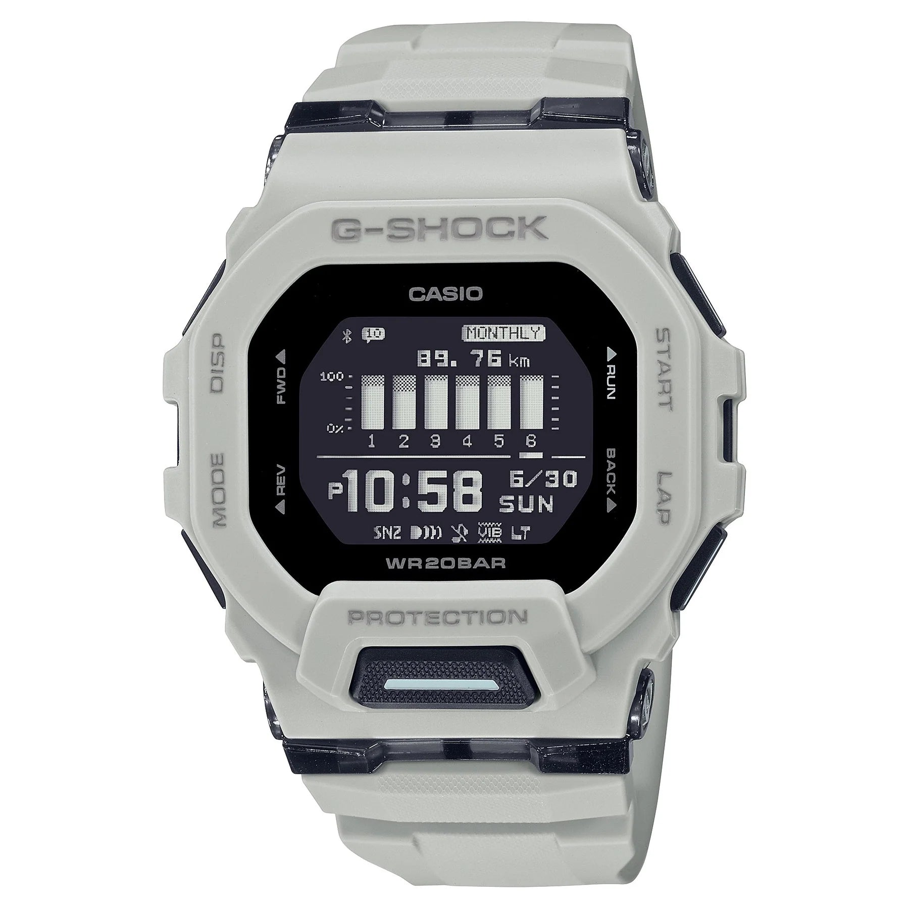G Shock Digital Bluetooth Fitness Watch G Squad Series GBD200UU 9D GBD 200UU 9D