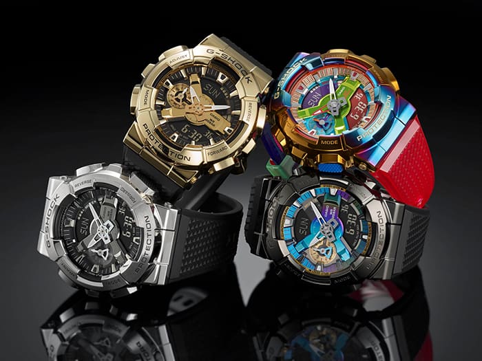 G-Shock Digital & Analogue G Steel Watch Metalized Series GM110-1A /  GM-110-1A