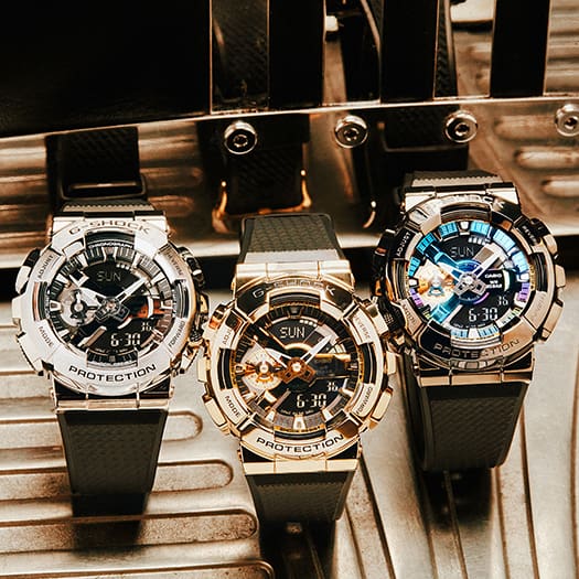 G-Shock Digital & Analogue G Steel Watch Metalized Series GM110G-1A9 / GM-110G-1A9