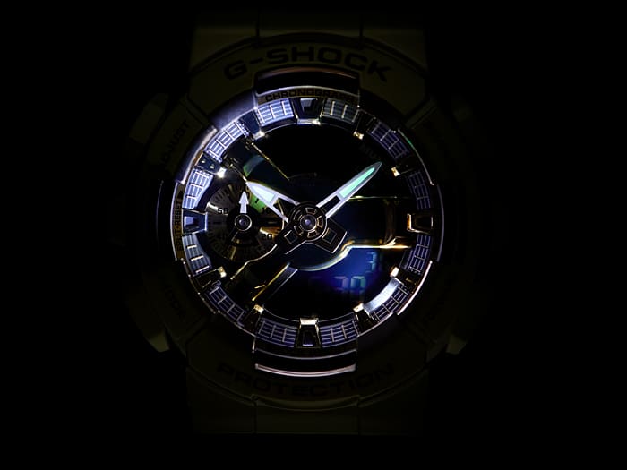 G-Shock Digital & Analogue G Steel Watch Metalized Series GM110G-1A9 / GM-110G-1A9