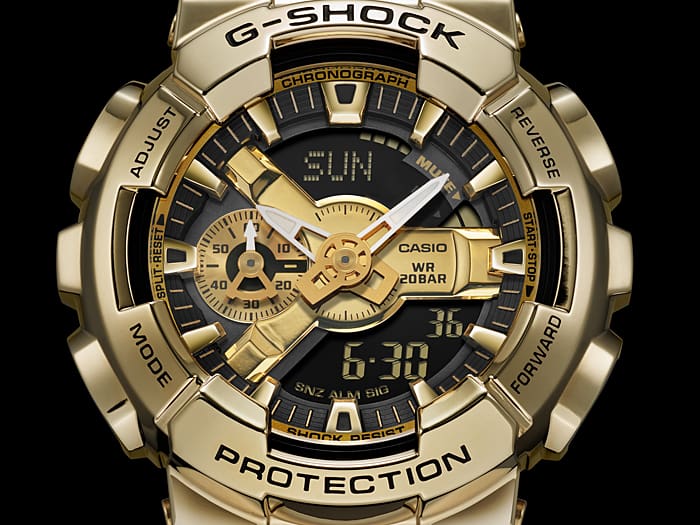 G-Shock Digital & Analogue G Steel Watch Metalized Series GM110G-1A9 / GM-110G-1A9