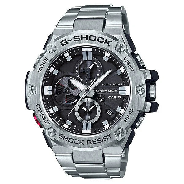 Steel g shock watches discount