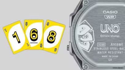 Casio Unisex UNO Series - A168WEUC-1A