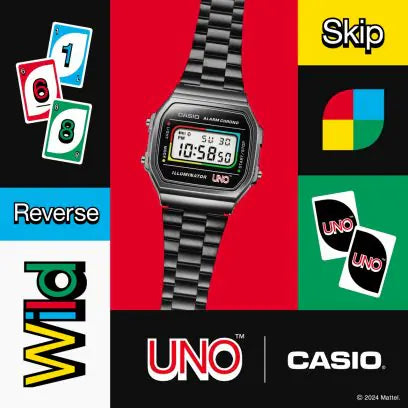Casio Unisex UNO Series - A168WEUC-1A