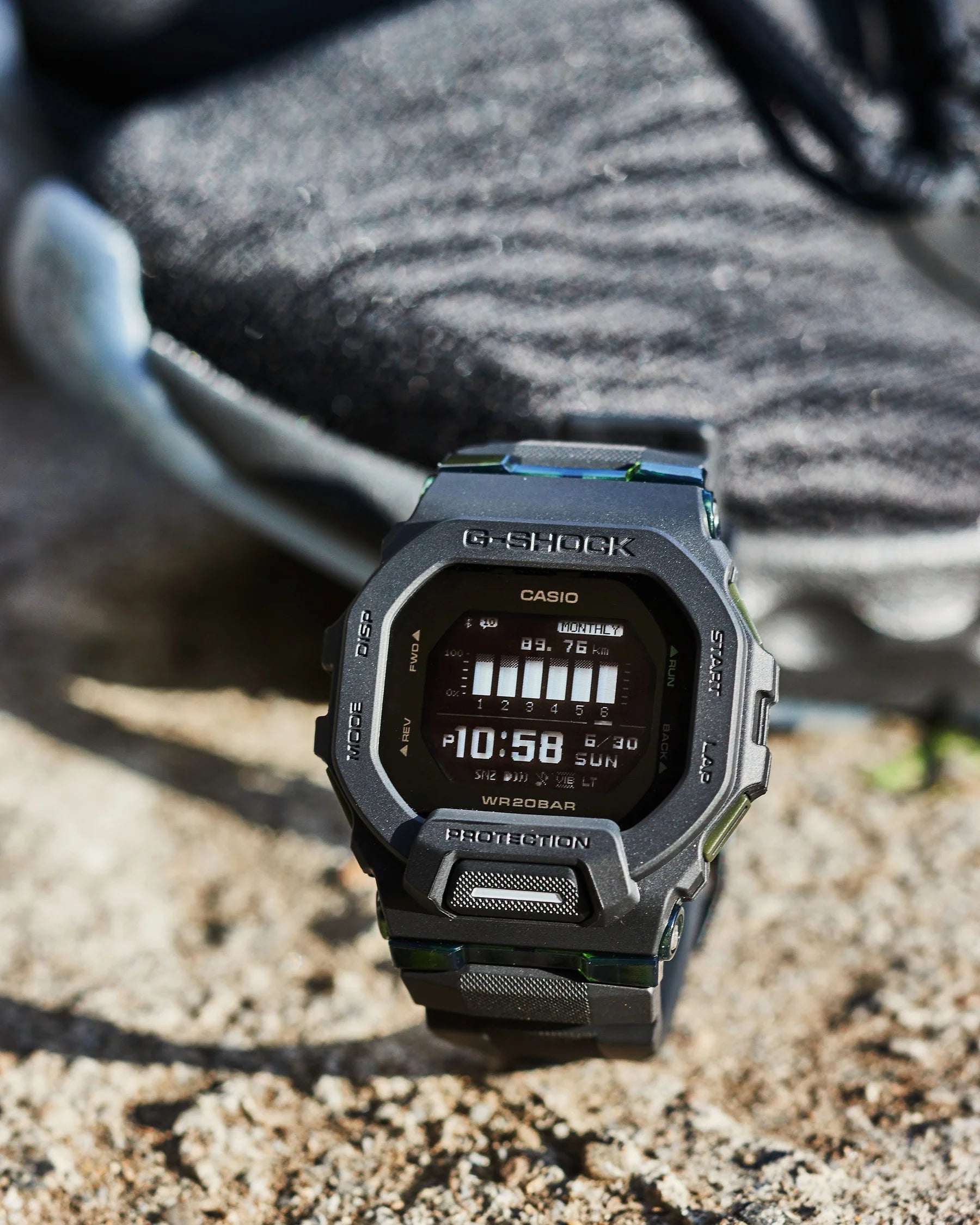 G Shock Digital Bluetooth Fitness Watch G Squad Series GBD200UU 1D GBD 200UU 1D