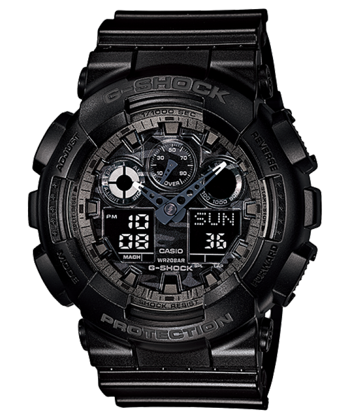 CASIO G-Shock GA-100CF-1A Orologio Uomo Camouflage Edition CASIO G-Shock GA-100CF-1A Orologio Uomo Camouflage Edition